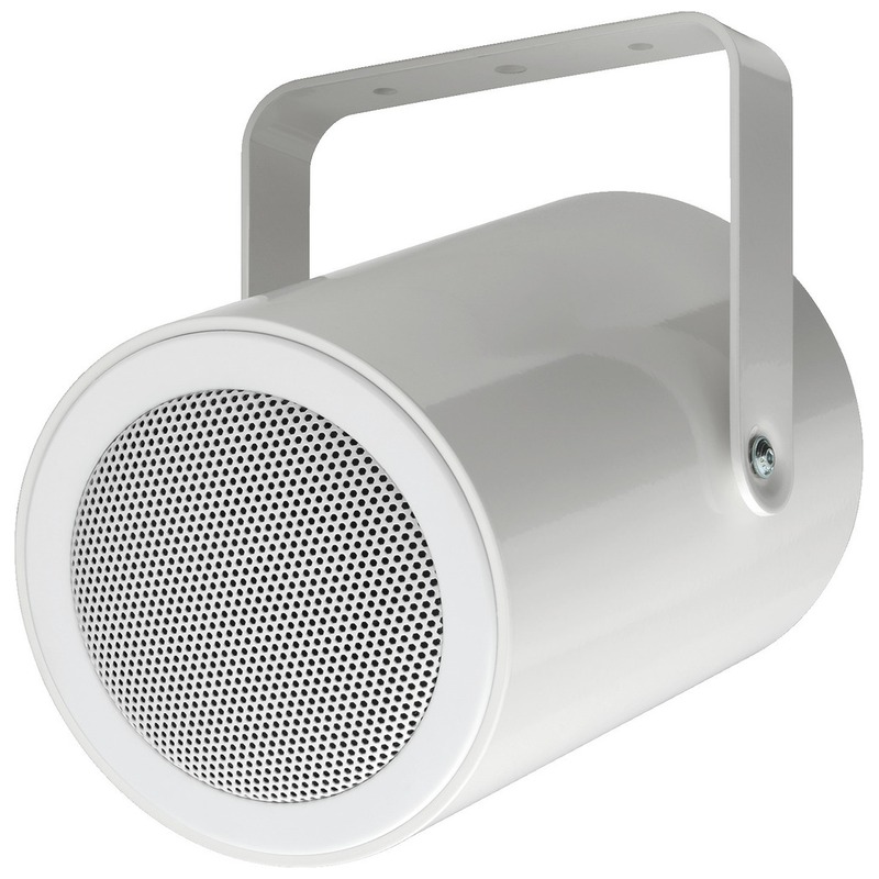 Proiector de sunet cu certificare EN 54-24 de perete pentru adresare publica A/B cu transformator 100V, full range, 2 x 6 W, 5″, alb, RL-1ENABDS, Monacor 1 proiector de sunet alb Monacor RL-1ENABDS certificare siguranta