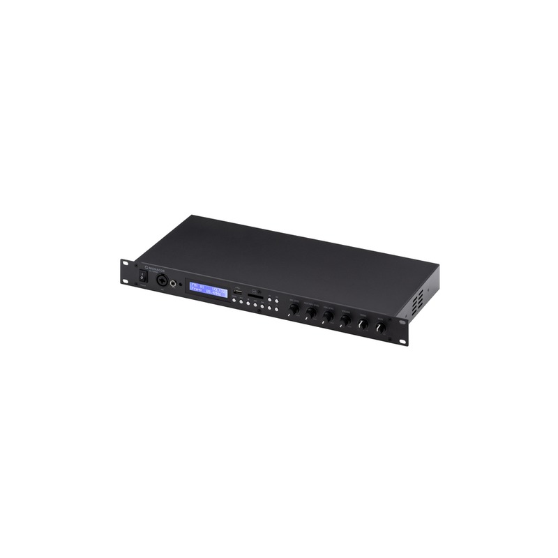 Amplificator de mixaj stereo, 130 W, cu player MP3 integrat, receptor Bluetooth, radio FM și port USB, 4Ω, 8Ω, 2 x 75 W / 2 x 45 W, SA-130DMP, Monacor 3 Amplificator de mixaj stereo, 130 W, cu player MP3 integrat, receptor Bluetooth, radio FM și port USB, 4Ω, 8Ω, 2 x 75 W / 2 x 45 W, SA-130DMP, Monacor - imagine 3