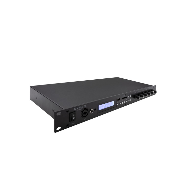Amplificator de mixaj stereo, 130 W, cu player MP3 integrat, receptor Bluetooth, radio FM și port USB, 4Ω, 8Ω, 2 x 75 W / 2 x 45 W, SA-130DMP, Monacor 4 Amplificator de mixaj stereo, 130 W, cu player MP3 integrat, receptor Bluetooth, radio FM și port USB, 4Ω, 8Ω, 2 x 75 W / 2 x 45 W, SA-130DMP, Monacor - imagine 4