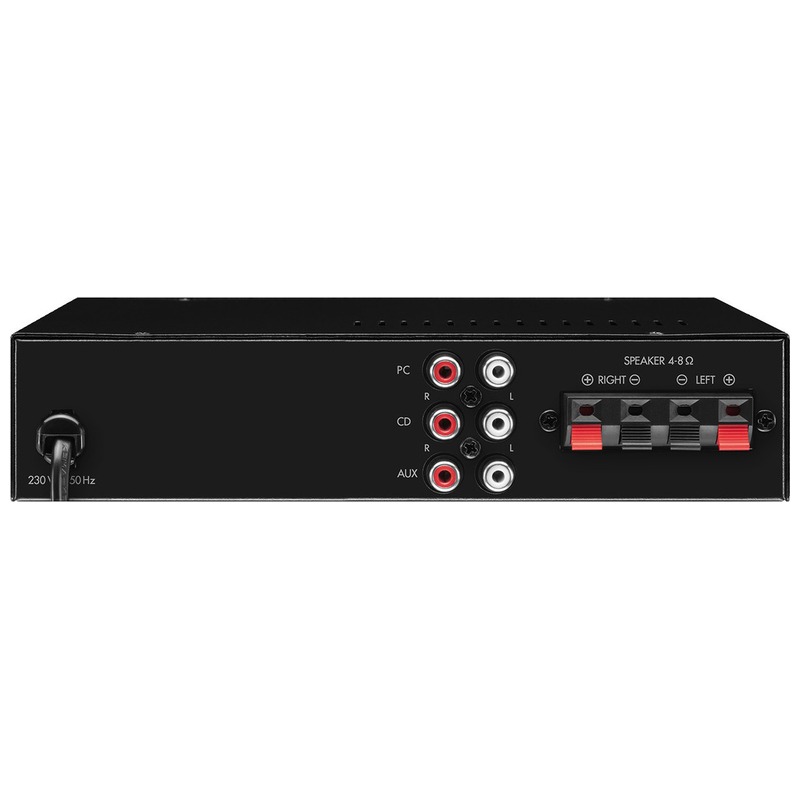 Amplificator stereo universal compact, 25 W, cu 2 canale, 4Ω, 8Ω, 2 x 12,5 W / 2 x 10 W, SA-50, Monacor 3 Amplificator stereo universal compact, 25 W, cu 2 canale, 4Ω, 8Ω, 2 x 12,5 W / 2 x 10 W, SA-50, Monacor - imagine 3