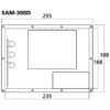Modul subwoofer activ clasa D, 300 W la 4 Ω, SAM-300D, Monacor 3