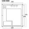 Modul subwoofer activ clasa D, 500 W la 4 Ω, SAM-500D, Monacor 3