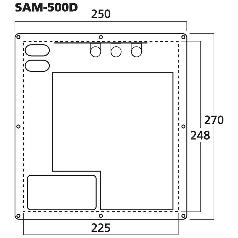 Modul subwoofer activ clasa D, 500 W la 4 Ω, SAM-500D, Monacor 3 Modul subwoofer activ clasa D, 500 W la 4 Ω, SAM-500D, Monacor - imagine 3