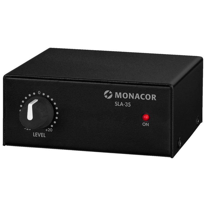 Amplificator de nivel stereo și adaptare a impedanței, SLA-35, Monacor 1 Amplificator de nivel stereo si adaptare a impedantei Monacor SLA-35