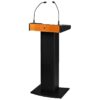 Pupitru profesional cu unitate receptor multifrecvență integrată pe 2 canale, tehnologie UHF PLL și amplificator clasa D, SPEECH-104D, Monacor 4