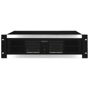 Amplificator cu limitator integrat, pentru adresare publica, cu 4 canale, 640 W, 4Ω / 4 x 160 W, 8Ω / 4 x 100 W, STA-1504, Monacor