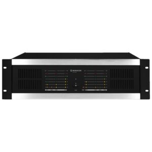 Amplificator cu limitator integrat, pentru adresare publica, cu 6 canale, 960 W, 4Ω / 6 x 160 W, 8Ω / 6 x 100 W, STA-1506, Monacor