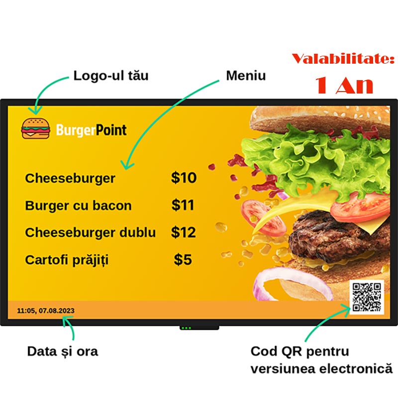 ScreenManager – Software Digital Signage pentru Orice TV sau Display, Administrare Remote din Cloud (Licență/ecran), 1 An 1 ScreenManager – Software Digital Signage pentru Orice TV sau Display, Administrare Remote din Cloud (Licență/ecran), 1 An