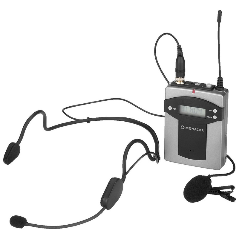 Transmitator unidirectional pentru sistem de ghidare | tur ghidat live in frecventa UHF cu maxim 16 de canale, pana la 30 metri transmisie, ultrausor, cu microfon inclus, TXA-800HSE, Monacor 1 Transmitator unidirectional pentru sistem de ghidare | tur ghidat live in frecventa UHF cu maxim 16 de canale, pana la 30 metri transmisie, ultrausor, cu microfon inclus, TXA-800HSE, Monacor