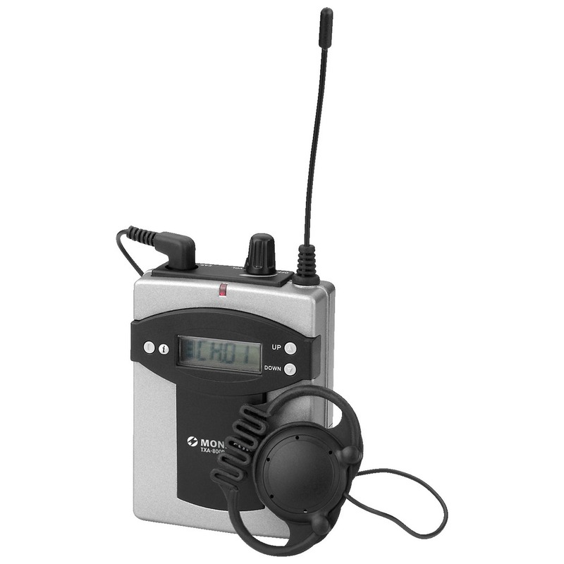 Receptor unidirectional pentru sistem de ghidare | tur ghidat live in frecventa UHF cu maxim 16 de canale, pana la 30 metri receptie, ultrausor, cu casca inclusa, TXA-800R, Monacor 1 Receptor unidirectional pentru sistem de ghidare | tur ghidat live in frecventa UHF cu maxim 16 de canale, pana la 30 metri receptie, ultrausor, cu casca inclusa, TXA-800R, Monacor