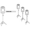 Sistem de amplificare portabil, 50 W, cu unitate receptor multifrecvență integrată pe 2 canale cu tehnologie UHF PLL și receptor Bluetooth, TXA-822CD, Monacor 2
