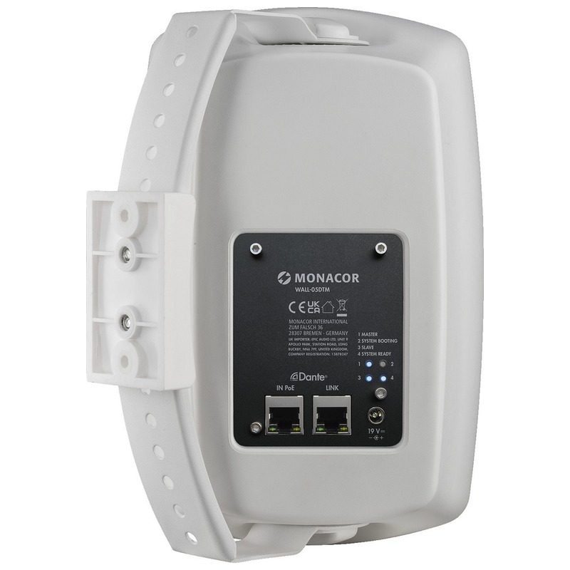 Difuzor activ de perete pentru adresare publica, cu interfata Dante, cu 2 cai, 40W, 5″, alb, WALL-05DTM/SW, Monacor 3 Difuzor activ de perete pentru adresare publica, cu interfata Dante, cu 2 cai, 40W, 5″, alb, WALL-05DTM/SW, Monacor - imagine 3