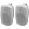 Difuzoare de perete (pereche) active/pasive pentru adresare publica, cu 2 cai, 2 x 50W, 5″, alb, WALL-05SET/WS, Monacor 1 difuzoare perete active 50W 5 inch Monacor AVISystems