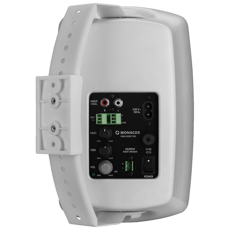 Difuzoare de perete (pereche) active/pasive pentru adresare publica, cu 2 cai, 2 x 50W, 5″, alb, WALL-05SET/WS, Monacor 2 Difuzoare de perete (pereche) active/pasive pentru adresare publica, cu 2 cai, 2 x 50W, 5″, alb, WALL-05SET/WS, Monacor - imagine 2