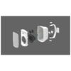 Difuzoare de perete (pereche) pentru adresare publica cu transformator 100V / impedanta 8Ω, cu 2 cai, 120W, 8″, negru, WALL-08T/SW, Monacor 2