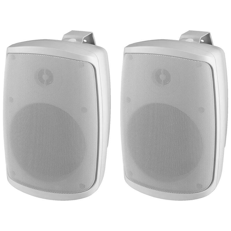 Difuzoare de perete (pereche) pentru adresare publica cu transformator 100V / impedanta 8Ω, cu 2 cai, 120W, 8″, alb, WALL-08T/WS, Monacor 1 difuzoare de perete adresare publică 100V 120W Monacor AVISystems