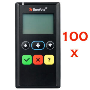 Sistem de vot electronic portabil SunVote 100 participanti pentru consiliu local