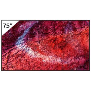 Ecran profesional 4K HDR Direct LED IPS Sony Bravia FW-75BZ40P, diagonala 75″, luminozitate 700 niți, Deep Black Non-Glare Premium, IP5X, 24/7, Android TV, Apple AirPlay & Chromecast