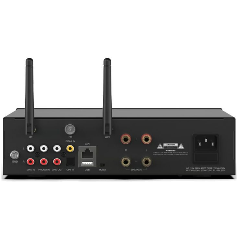 Amplificator stereo Wi-Fi și Bluetooth 5.0 cu suport Multi-Room, streaming 2x100W prin BT 5.0 și Wi-Fi, A-100 2 Amplificator stereo Wi-Fi și Bluetooth 5.0 cu suport Multi-Room, streaming 2x100W prin BT 5.0 și Wi-Fi, A-100 - imagine 2