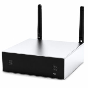 Amplificator stereo Wi-Fi și Bluetooth 5.0 cu suport Multi-Room, streaming 2x50W prin BT 5.0 și Wi-Fi,  A-50