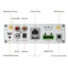 Amplificator stereo Wi-Fi și Bluetooth 5.0 cu suport Multi-Room, streaming 2x50W prin BT 5.0 și Wi-Fi, A-50 2