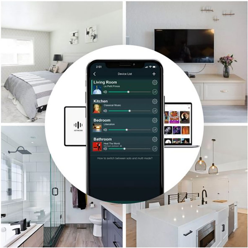 Amplificator stereo Wi-Fi și Bluetooth 5.0 cu suport Multi-Room, streaming 2x50W prin BT 5.0 și Wi-Fi, A-50 3 Amplificator stereo Wi-Fi și Bluetooth 5.0 cu suport Multi-Room, streaming 2x50W prin BT 5.0 și Wi-Fi, A-50 - imagine 3
