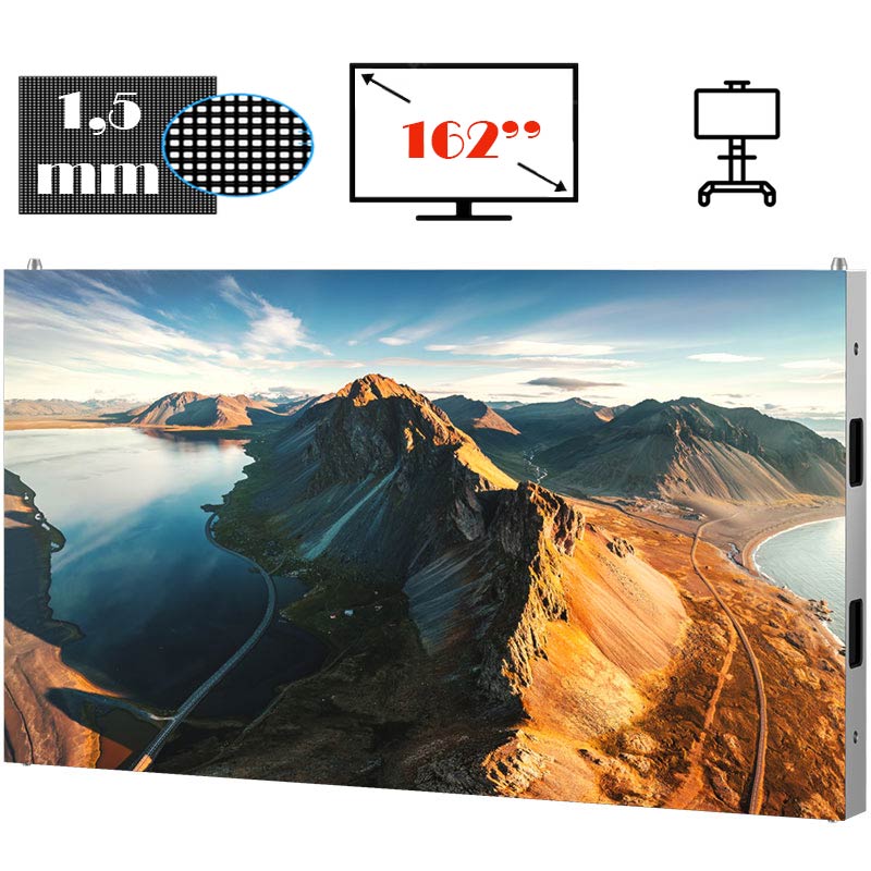 Display LED Sony Crystal LED S ZRD-S15G, 1.5 mm, 162″, 2K, cu suport de podea si controler NovaStar MX40 Pro inclus 1 Display LED Sony Crystal ZRD-S15G 162 inch cu suport de podea AVI Systems