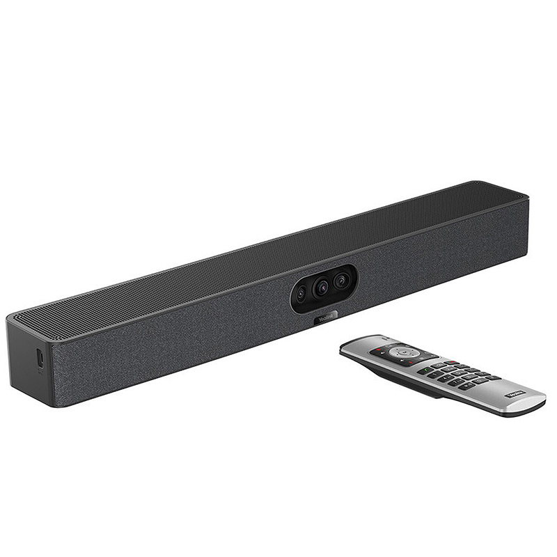 Camera pentru videoconferinta all-in-one cu urmarire inteligenta AI, rezolutie 4K, 3 camere, pentru Zoom Rooms si Teams Rooms, Android 13, Meetingbar A25, Yealink 1 Camera pentru videoconferinta all-in-one cu urmarire inteligenta AI, rezolutie 4K, 3 camere, pentru Zoom Rooms si Teams Rooms, Android 13, Meetingbar A25, Yealink