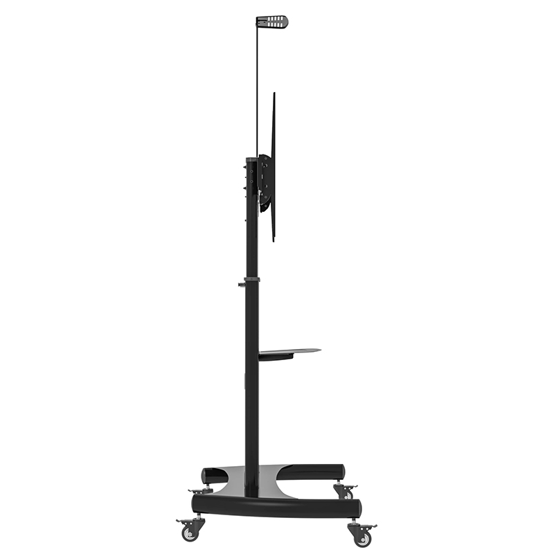 Stand pentru monitor/TV, de podea, cu roti, raft AV și suport pentru cameră, diagonale 60″-100″, maxim 100 kg, Blackmount BM-T100, inaltime reglabila, negru 3 Stand pentru monitor/TV, de podea, cu roti, raft AV și suport pentru cameră, diagonale 60″-100″, maxim 100 kg, Blackmount BM-T100, inaltime reglabila, negru - imagine 3