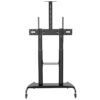 Stand pentru monitor/TV, de podea, cu roti, raft AV și suport pentru cameră, diagonale 60″-100″, maxim 100 kg, Blackmount BM-T100, inaltime reglabila, negru 2