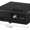 Videoproiector mini, portabil laser EPSON EF-11, rezolutie FullHD (1920 x 1080), 3LCD, 1.000 lumeni, contrast 2.500.000:1, 20.000 ore de functionare, negru 2